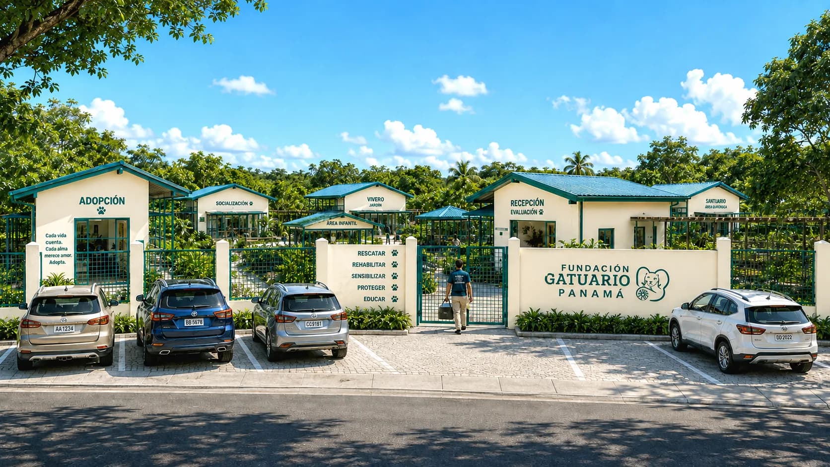 Conceptual render of Campus Gatuario